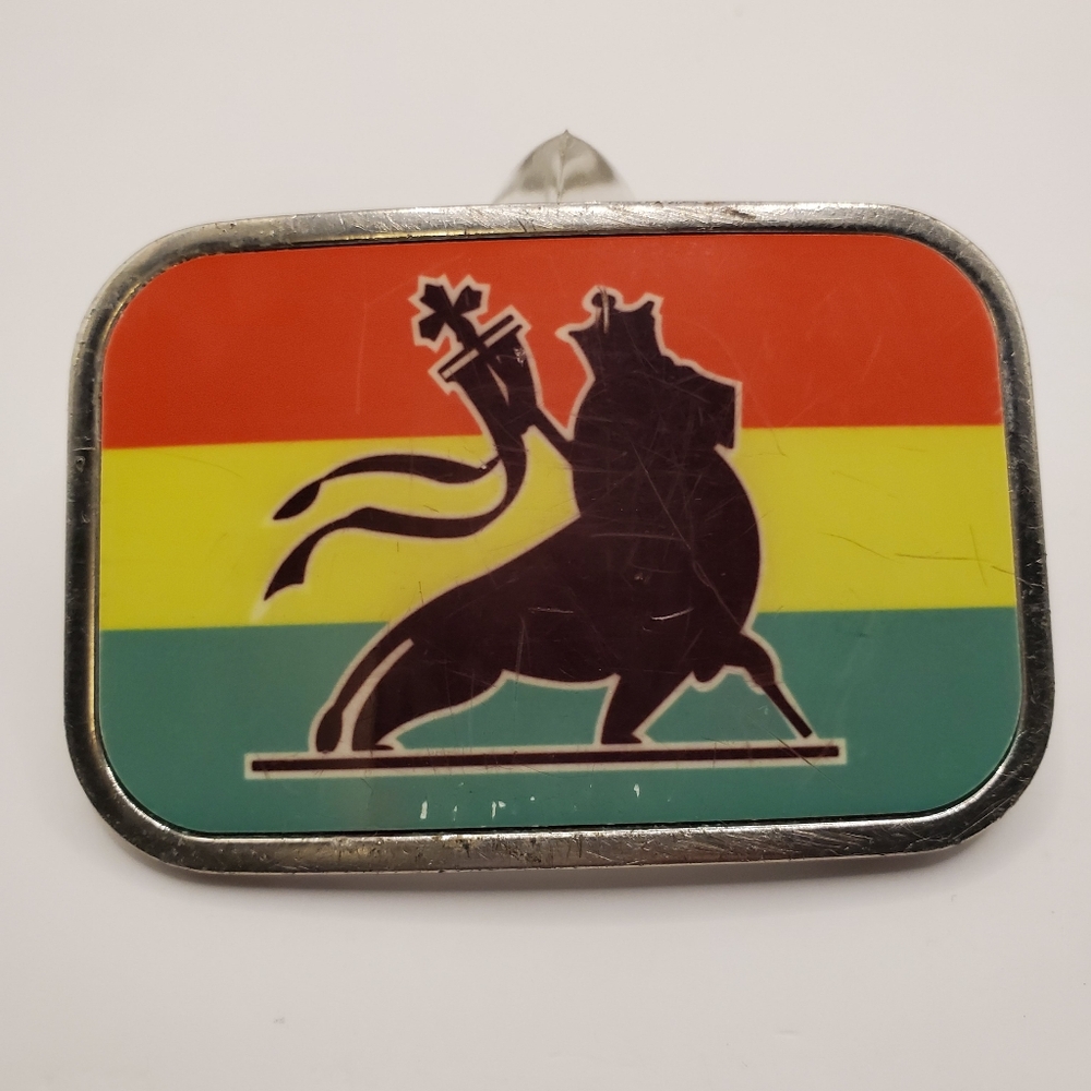Belt buckle Lion of Judah Flag